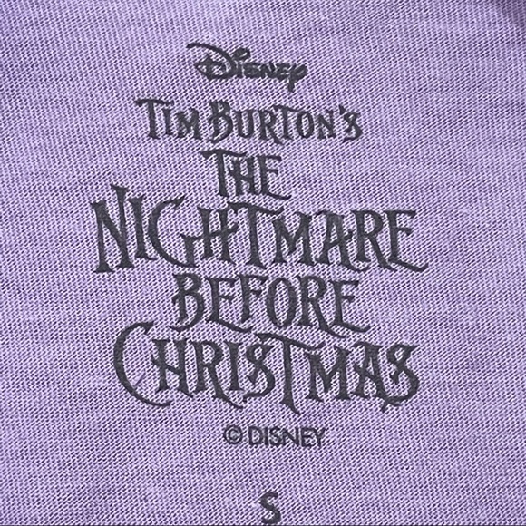 Disney Nightmare Before Christmas Jack and Sally Light Purple T-Shirt NWT - Picture 14 of 15